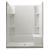 Sterling Shower Surrounds Shop Sterling Accord White Vikrell Shower Wall Surround Side and
