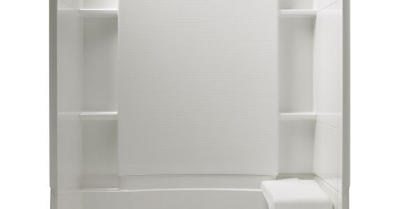 Sterling Shower Surrounds Shop Sterling Accord White Vikrell Shower Wall Surround Side and