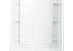 Sterling Shower Surrounds Sterling Accord White Vikrell Wall and Floor 4 Piece Alcove Shower
