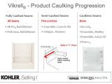 Sterling Vikrell Repair Sterling Vikrell Surround Caulking Guidelines – Kohler