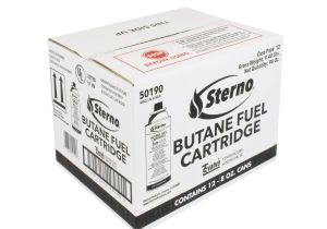 Sterno Candle Lamp butane Fuel Cartridge Sterno 50190 8 Ounce butane Fuel Cartridge with Temperature Sensing