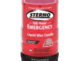 Sterno Candle Lamp Company Sterno Candlelamp 100 Hour Emergency Liquid Wax Candles 4 Per Pack
