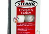 Sterno Candle Lamp Texarkana Amazon Com Sterno Emergency Candles Mini Columns 6 Pack Kitchen