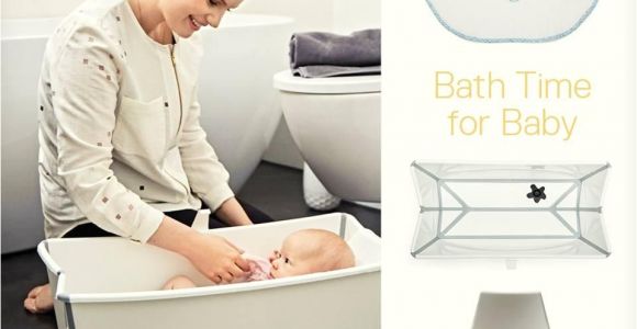 Stokke Baby Bathtub Flexi Bath Heat White Bath with Stokke