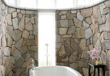 Stone Bathtub Designs Cozy Bathroom Designs with Stone Walls