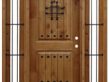 Stores that Sell Hardwood Flooring Near Me Pre Finished Alder Rustic Wood Entry Door with Sidelites