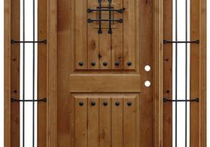 Stores that Sell Hardwood Flooring Near Me Pre Finished Alder Rustic Wood Entry Door with Sidelites