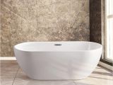 Streamline Freestanding Bathtub 59″ Streamline N 140 60fswh Fm soaking Freestanding Tub