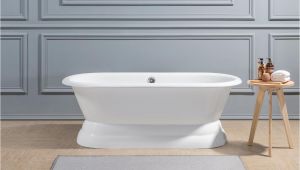 Streamline Freestanding Bathtub 66″ Cast Iron R5081ch soaking Freestanding Tub with
