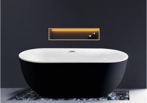Streamline Freestanding Bathtub Shop Streamline 59 Inch soaking Freestanding Tub with