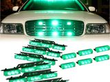 Strobe Light Bar for Trucks Amazon Com Dt Motoa¢ Green 54x Led Emergency Vehicle Dash Grill Deck