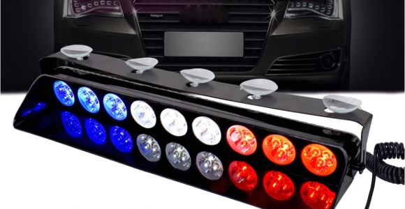 Strobe Light Bar for Trucks Police Dash Light 12v Vehicle Emergency Flashers Windshield Strobe