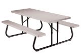Sturdy Camping Table and Chairs Resin Picnic Tables Patio Tables the Home Depot
