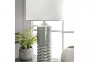 Stylecraft Crystal Table Lamps Watch Hill 27 Inch Naomi Ceramic Linen Shade Light Sage Green