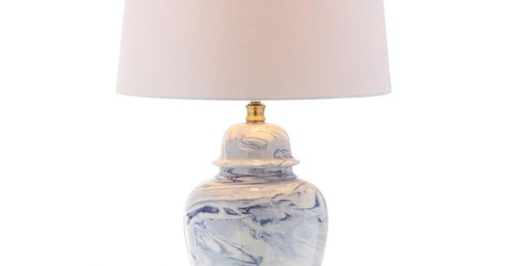 Stylecraft Lamps Crystal Jonathan Y Wallace 26 In H Ceramic Table Lamp Blue White Ceramic