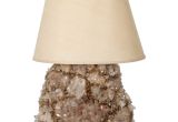 Stylecraft Lamps Crystal Monumental Rock Crystal Lamp with String Shade Crystals and Rock