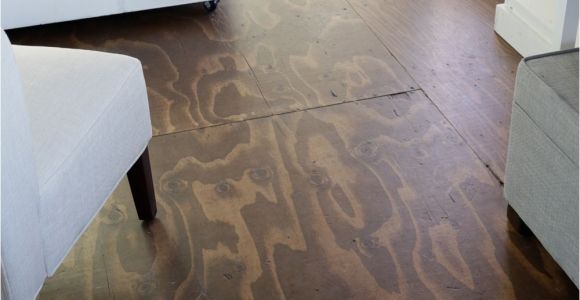 Sub Flooring for Mobile Homes Video How to Stain Plywood Floor Subfloor Flooring Tiny House Build