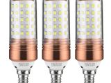 Sunbeam Light Bulbs Yiizon 15w Led Candle Bulbs 6000k Daylight White 1200lm E12 Base