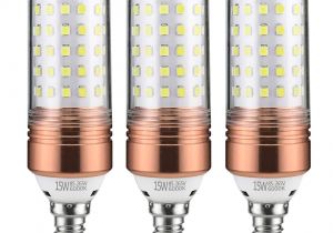 Sunbeam Light Bulbs Yiizon 15w Led Candle Bulbs 6000k Daylight White 1200lm E12 Base
