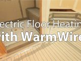 Suntouch Heated Floor System Electric Floor Heating with Suntoucha Warmwirea Youtube