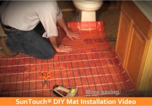 Suntouch Heated Floor System Suntouch Diy Installation Video Home Depot Youtube