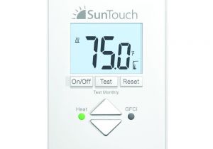 Suntouch Heated Floor thermostat Suntouch Floor Warming Sunstat Core Non Programmable Floor Heating