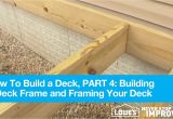 Suspended Timber Floor Joist Hangers How to Build A Deck Part 4 Building A Deck Frame and Framing Your