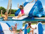 Swimming Pool Blow Up Chairs Pool Inflatable Blow Up Water Slide Play Center Outdoor Kids Back