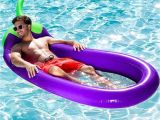 Swimming Pool Blow Up Chairs Yuyu Inflatable Pool Float Eggplant Lounge Chair Swimming Pool for