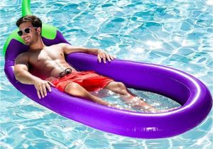 Swimming Pool Blow Up Chairs Yuyu Inflatable Pool Float Eggplant Lounge Chair Swimming Pool for