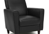 Syncro Faux Leather Swivel Accent Chair Black Faux Leather Accent Chair Mid Century Modern Style