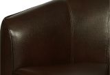 Syncro Faux Leather Swivel Accent Chair Bradcliffe Traditional Swivel Accent Club Chair In Brown