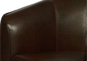 Syncro Faux Leather Swivel Accent Chair Bradcliffe Traditional Swivel Accent Club Chair In Brown