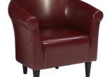 Syncro Faux Leather Swivel Accent Chair Modern Merlot Accent Club Chair Living Room Den Bedroom