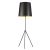 Table Lamps at Home Depot Radionic Hi Tech Odum 1 Light 66 In Matte Black Floor Lamp Fl Od3 F