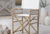 Tall Directors Chair with Side Table Bamboo 18 Inch Standard Height Directors Chairs with solid Cover