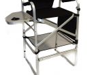 Tall Directors Chair with Side Table Camping Furniture 16038 World Outdoor Products Professional Tall