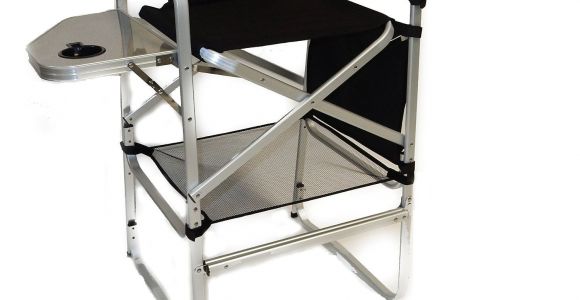Tall Directors Chair with Side Table Camping Furniture 16038 World Outdoor Products Professional Tall