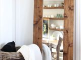 Tall Floor Standing Picture Frames Diy Wood Framed Mirror the Wood Grain Cottage