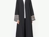Tall Womens Robes Floor Length 2018 Women Vintage Muslim Maxi Long Dress Female Retro Sexy Stripe