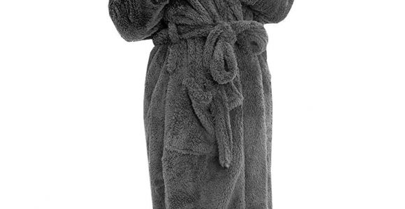 Tall Womens Robes Floor Length Alexander Del Rossa Womens Fleece Robe Long Plush Hooded Bathrobe