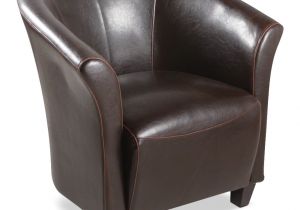 Tan Faux Leather Accent Chair Ethan Faux Leather Accent Chair – Brown