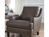 Tan Faux Leather Accent Chair Shop Signature Design by ashley Tirolo Brown Faux Leather