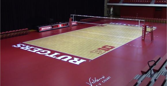 Taraflex Flooring Volleyball Volleyball Unveils Taraflex Playing Surface Rutgers University
