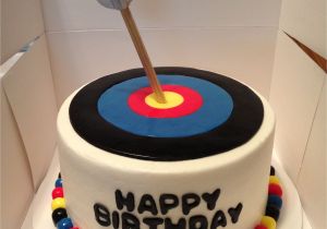 Target Cake Decorations Archery Target Cake Fondant Target tops An Eight Inch Cake Arrow