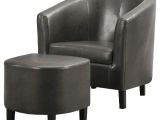 Target Grey Accent Chair Faux Leather Accent Chair and Ottoman Charcoal Gray