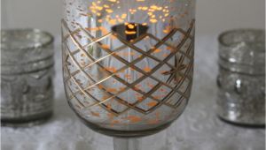 Tea Light Urns Mercury Silver Footed Vase Large Wedding Tables Table Decorations