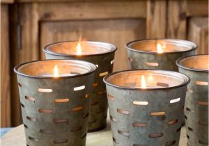 Tea Light Urns Metal Olive Bucket Candles these Have A Glass Sleeve so once the