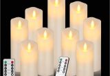 Tea Lights with Timers 2018 Flameless Led Candles Battery Operated Flickering Light Pillar
