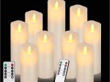 Tea Lights with Timers 2018 Flameless Led Candles Battery Operated Flickering Light Pillar
